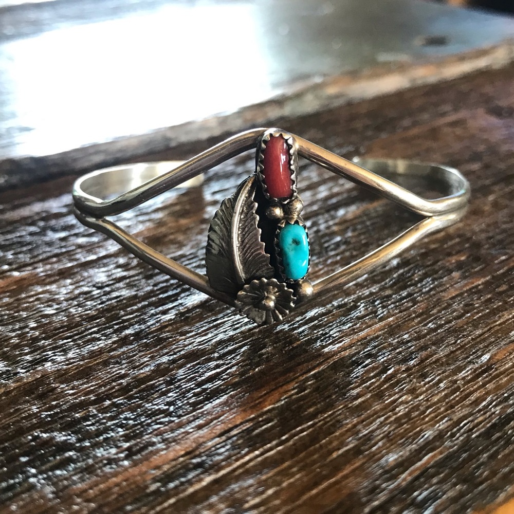 Dainty Native Sterling Cuff